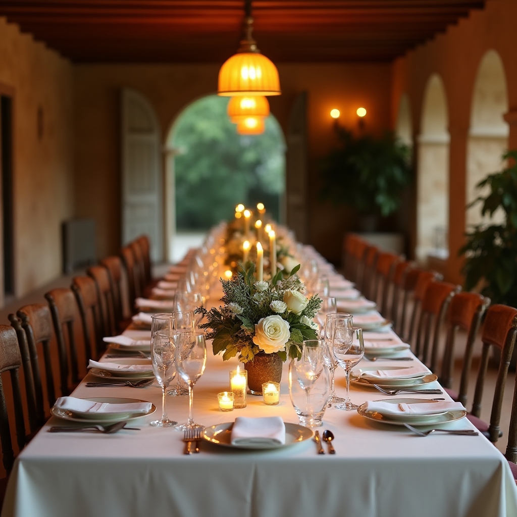 Allestimento elegante per una festa privata a Firenze